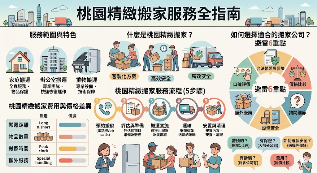 如果你正在尋找高效且專業的搬家服務,桃園精緻搬家是您的最佳選擇。無論是家庭搬遷、辦公室搬遷或重物搬運,桃園精緻搬家公司提供全面的搬家服務,專注於細節與安全。本文將深入介紹桃園精緻搬家的服務範圍、搬家流程、如何選擇合適的搬家公司及搬家費用影響因素,幫助您輕鬆完成搬遷,無論是短期或長期的搬遷需求。