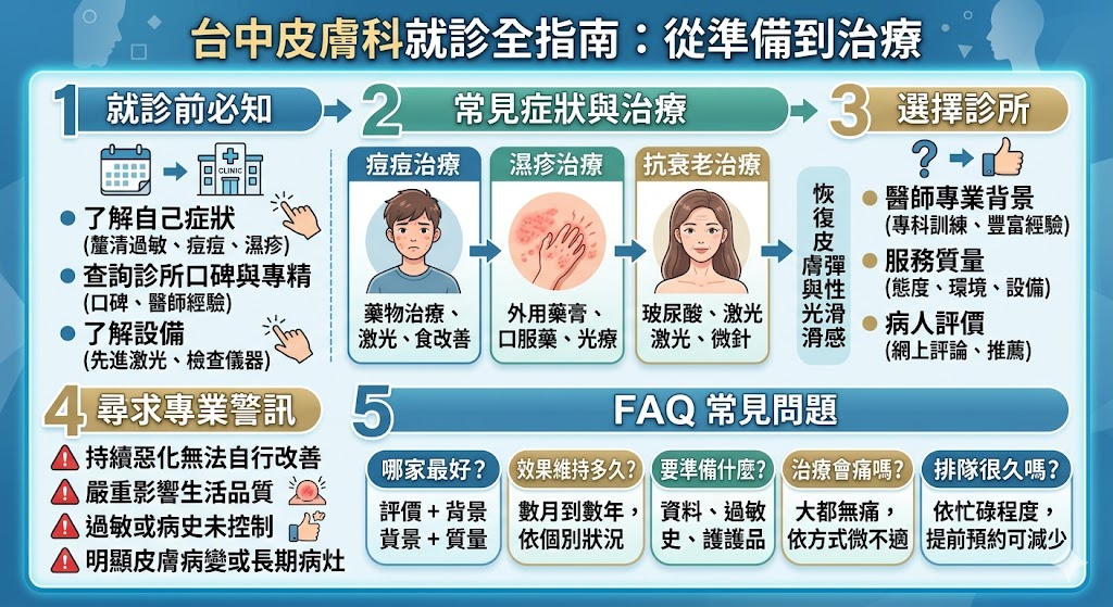 台中皮膚科診所提供多樣化的皮膚治療服務,從痘痘、濕疹到抗衰老療程等都能有效改善。選擇適合的台中皮膚科診所非常重要,了解自己的症狀並選擇專業的醫師將有助於達到最佳治療效果。本文將介紹如何選擇台中皮膚科診所,並提供常見皮膚病的治療方法,讓你找到最合適的醫療資源。